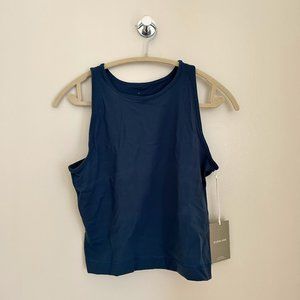 Everlane The Perform Tank Top Atlantic Blue sz Large Athleisure Sleeveless Shirt